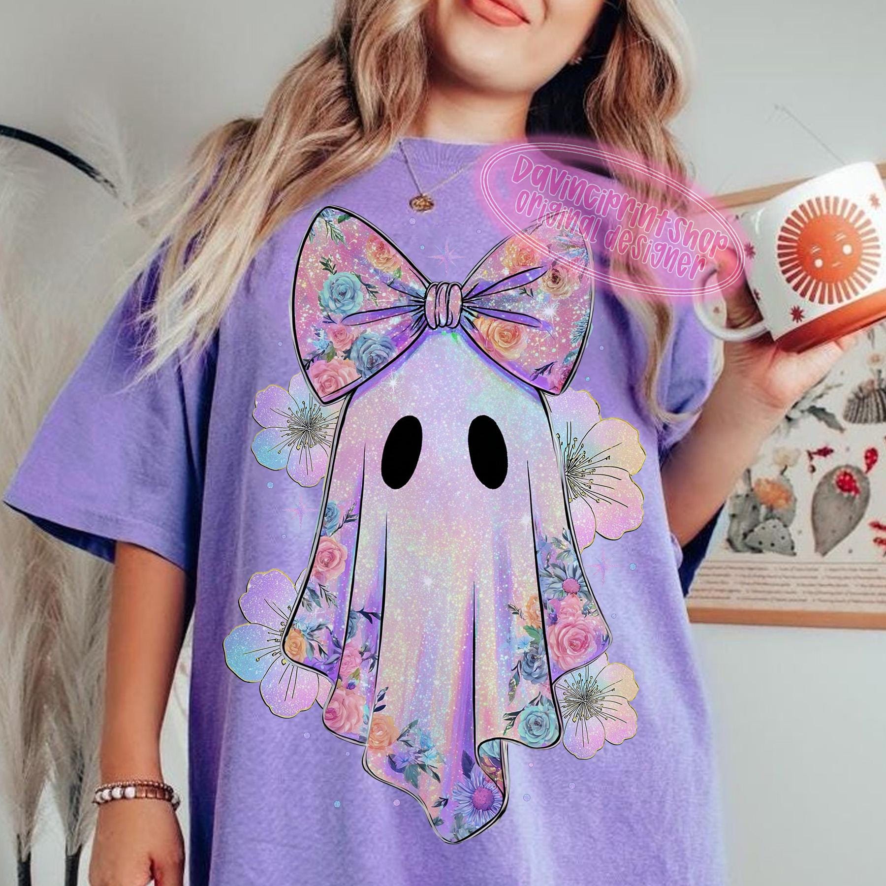 Irisierender Geist Kürbis PNG, Kokette Halloween png, Irisierender Geist png, Halloween PNG, Girly Halloween Png, Süßer Geist Png, Preppy PNG