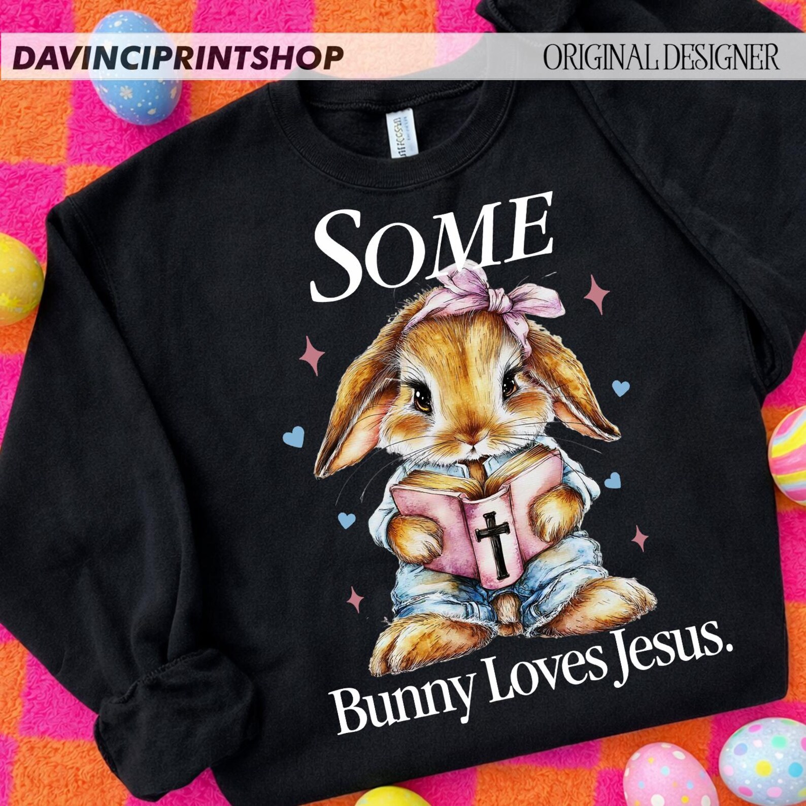 Some Bunny Loves Jesus Png, Easter Christian Png, Easter Bunny ...