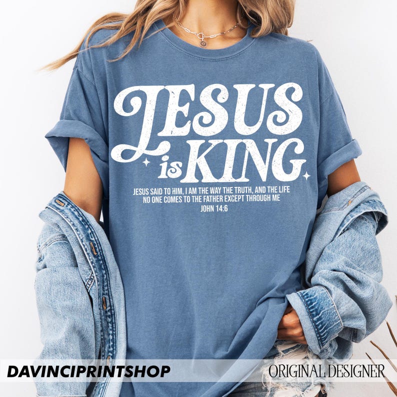 Jesus ist König Glaubensbasierte PNG, Christliche PNG, Ästhetische Christliche Png, Religiöse Schrift Bibel Vers Png, Christliche Sublimation PNG, Jesus Bild 8