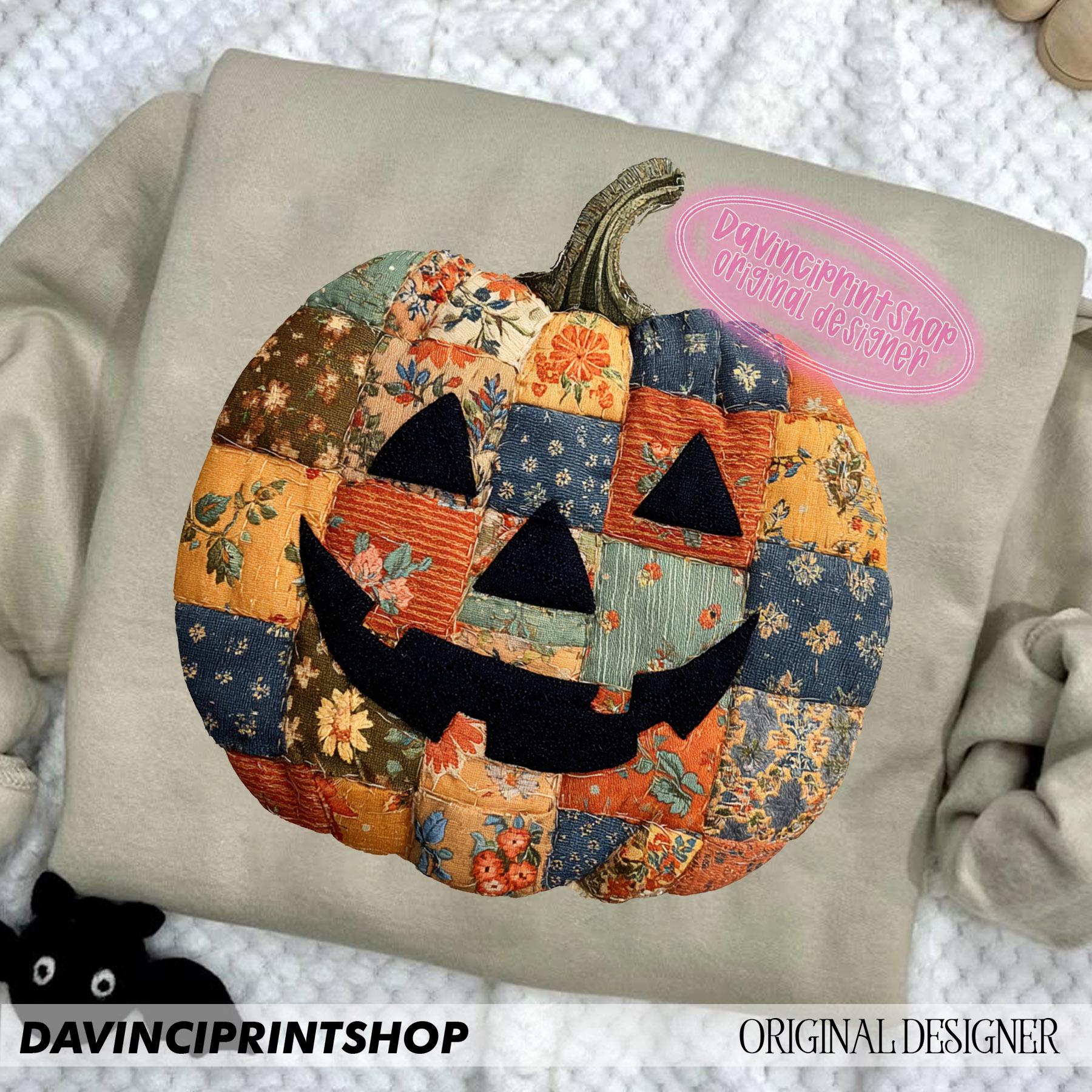 Preppy Floral Pumpkin png, Floral Patchwork png, Fall Pumpkin png, Autumn png, Fall Girly png, Fall Sublimation, Tis the season, Pumpkin png