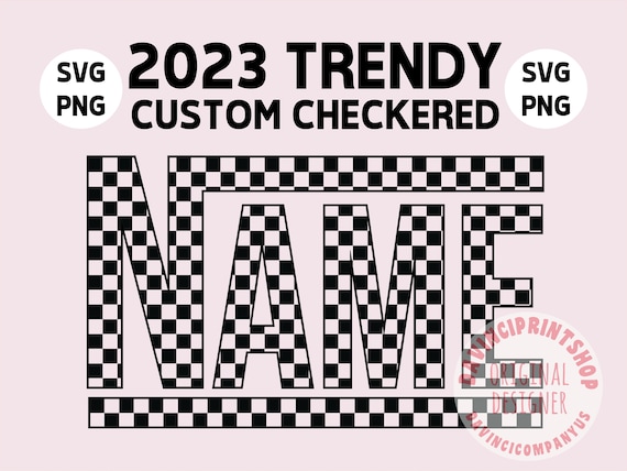 Checkered Custom SVG, Custom PNG, Custom Cricut File, Custom design listing, Create Your Own Design, Checkered svg, made on order, svg file