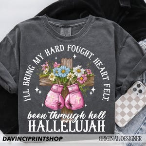 Hard Fought Hallelujah Png, Floral Christian Png, Christian Png