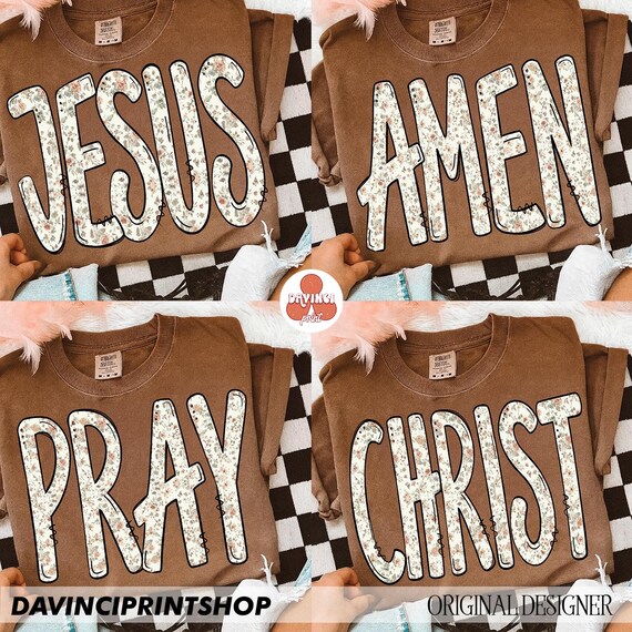 Christian PNG, Vintage Christian Design, Faith Png, Pray Amen PNG, Preppy Christian png, Neutral Christian Png Religious Design, Bundle png