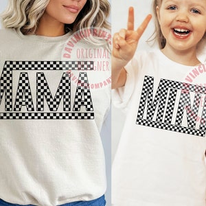 Checkered Mama Mini png, Mama png, Mini png, Mothers Day png, Mothers Day designs, Mini sublimation, Retro Mama png, Mini png, girl mama