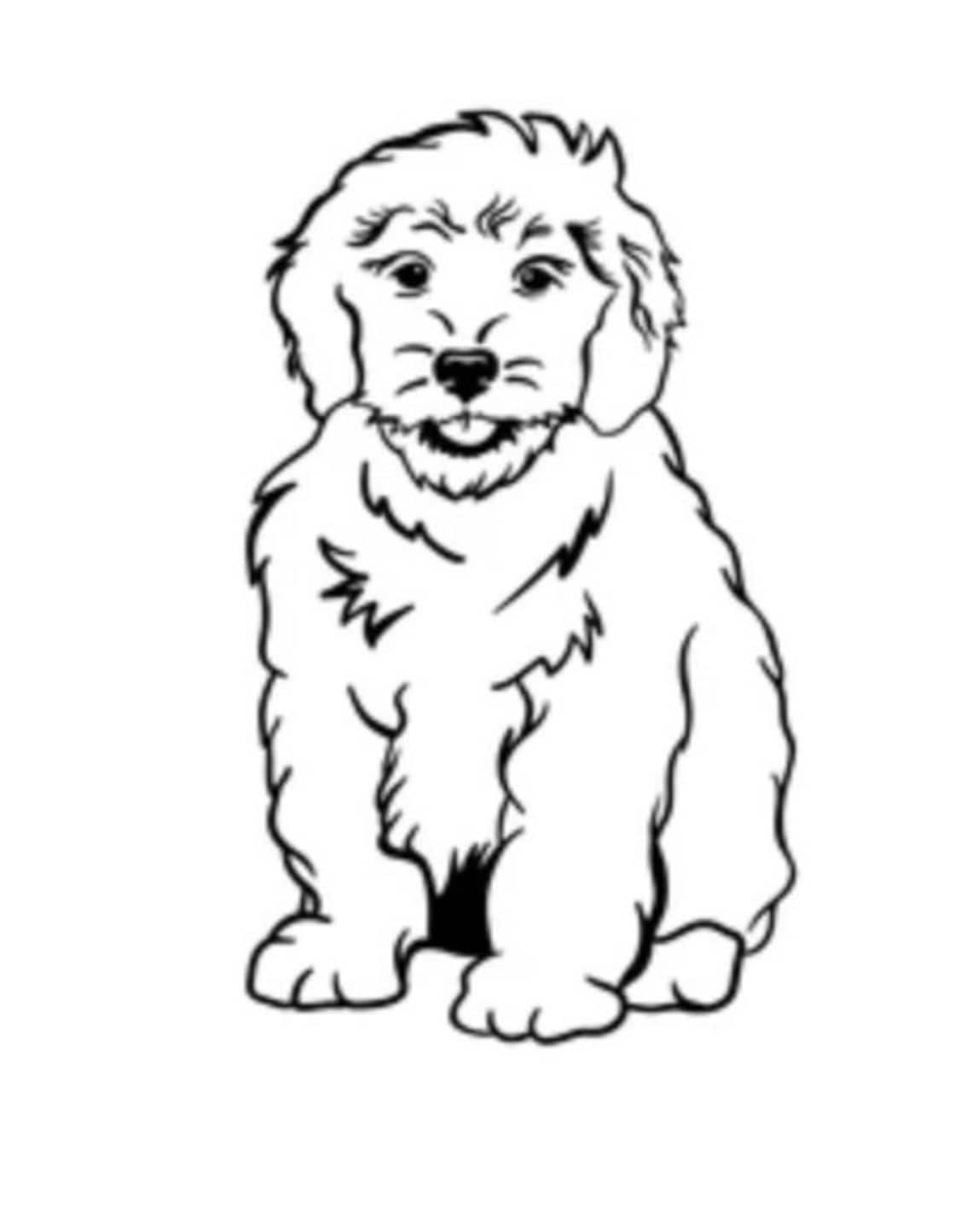 Coloring Pages Goldendoodle Digital, Downloadable Coloring Pages - Etsy