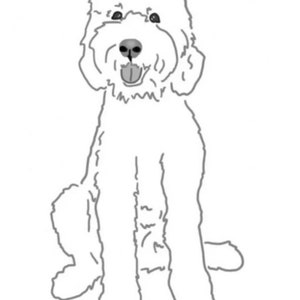 Coloring Pages | Goldendoodle | Digital, Downloadable Coloring Pages image 3
