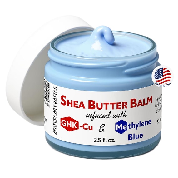 Ghk-cu Copper Peptide + Methylene Blue + Shea OR Tallow + Organic Jojoba Oil