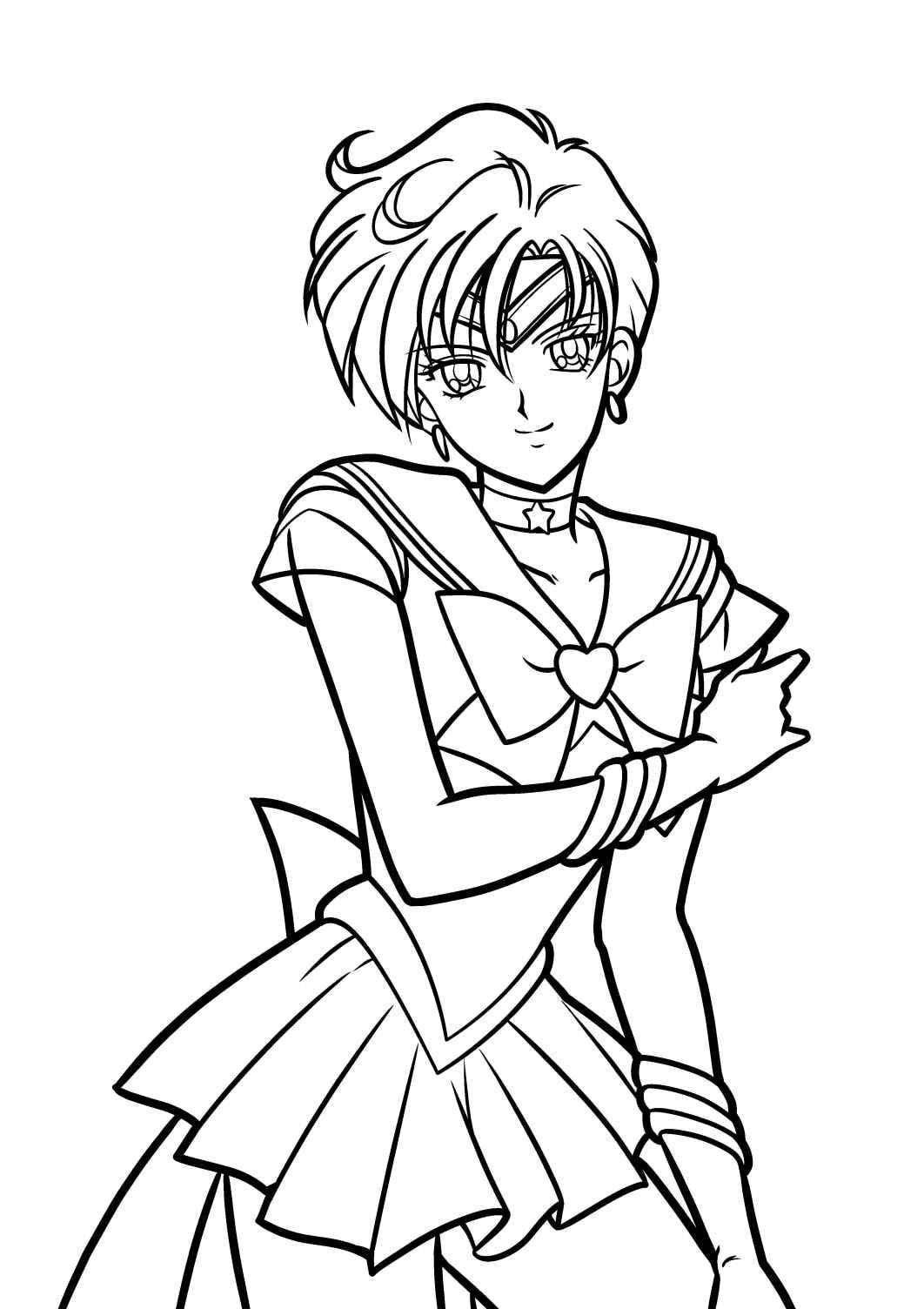 Anime sailor Moon Coloring Pages 40 Page Coloring Book - Etsy
