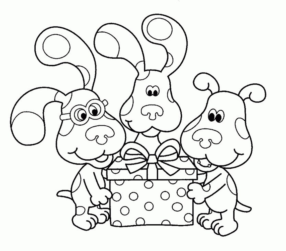 Blue s Clues Coloring Pages 20 Page Coloring Book With Etsy Canada