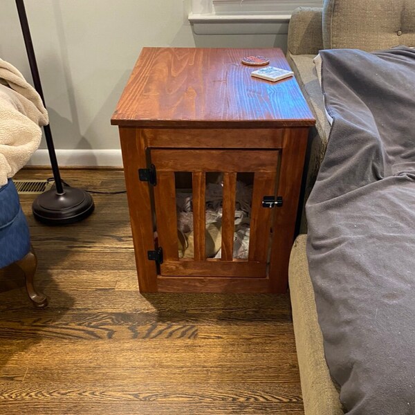Dog Crate End Table Etsy