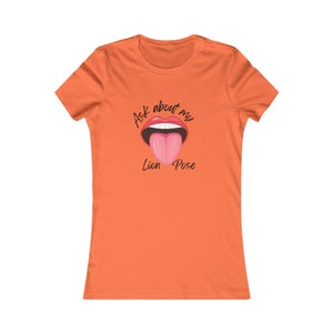Ask About my Lion Pose Slim Fit Tee