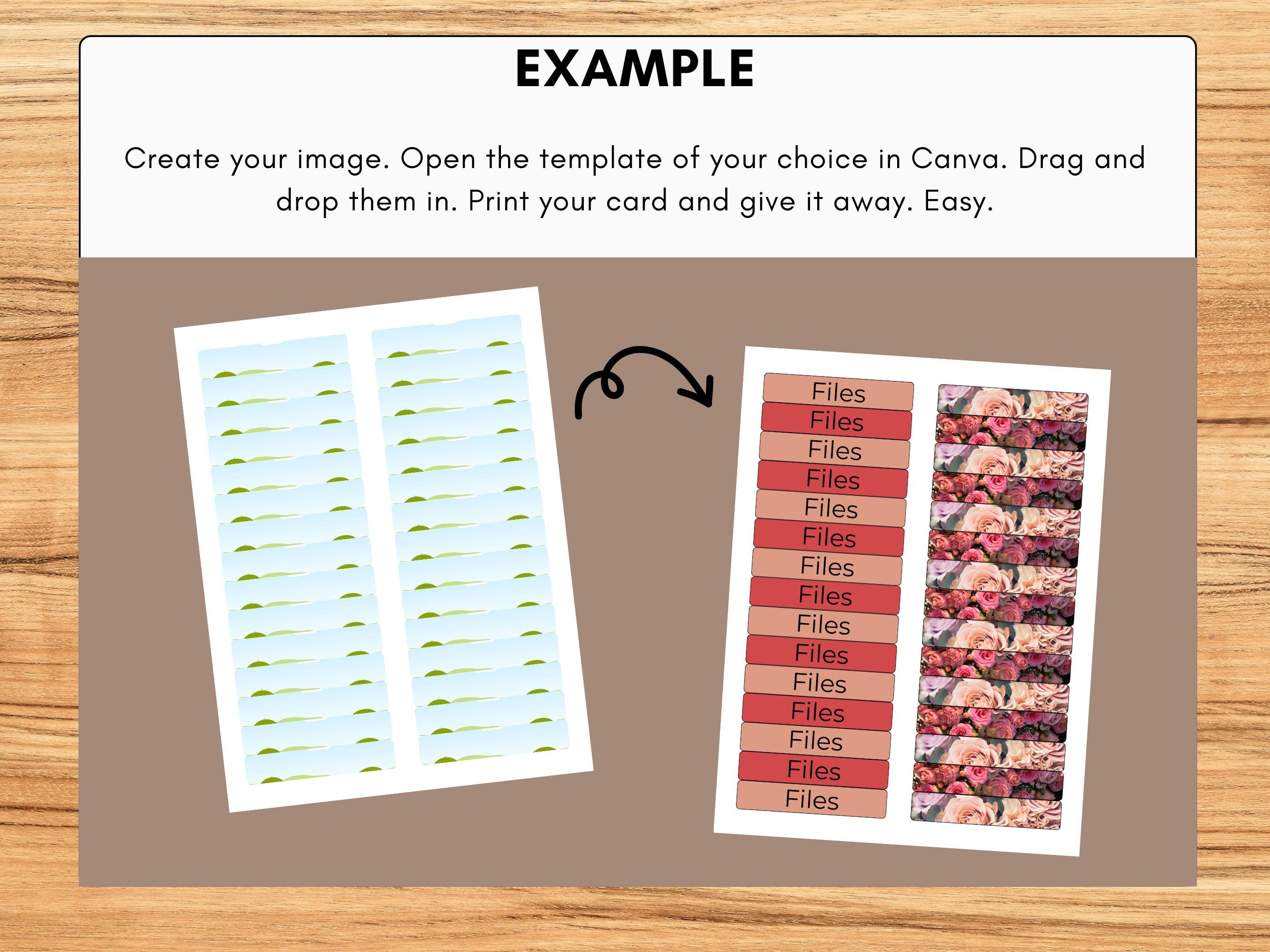 Organize with style using this Avery 5366 Canva template.