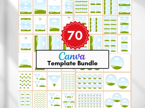 Canva Card Template Bundle: Printable Blank Layouts (Instant Download)