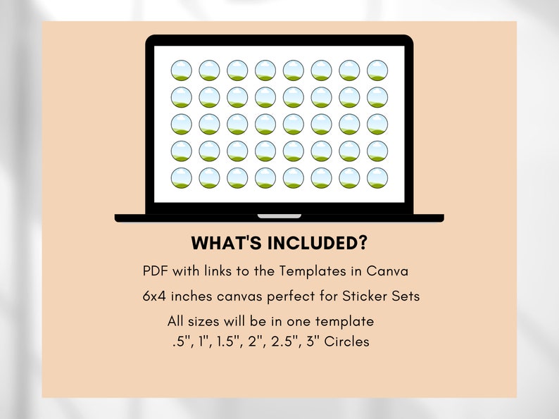 Canva Circle Template, 6x4