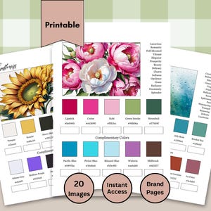 Nature Mood Boards: 20 Color Palettes with HEX & Complementary Colors