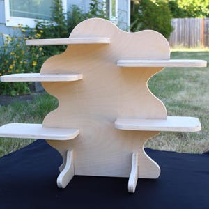 Wavy Plywood Collapsible Display Stand: Retail, Market & Booth