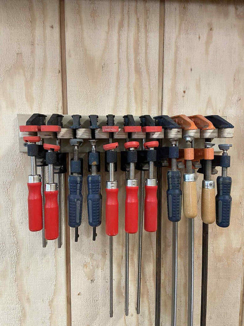 Universal Clamp Storage - Options for F-clamps, Pipe Clamps and Bar ...