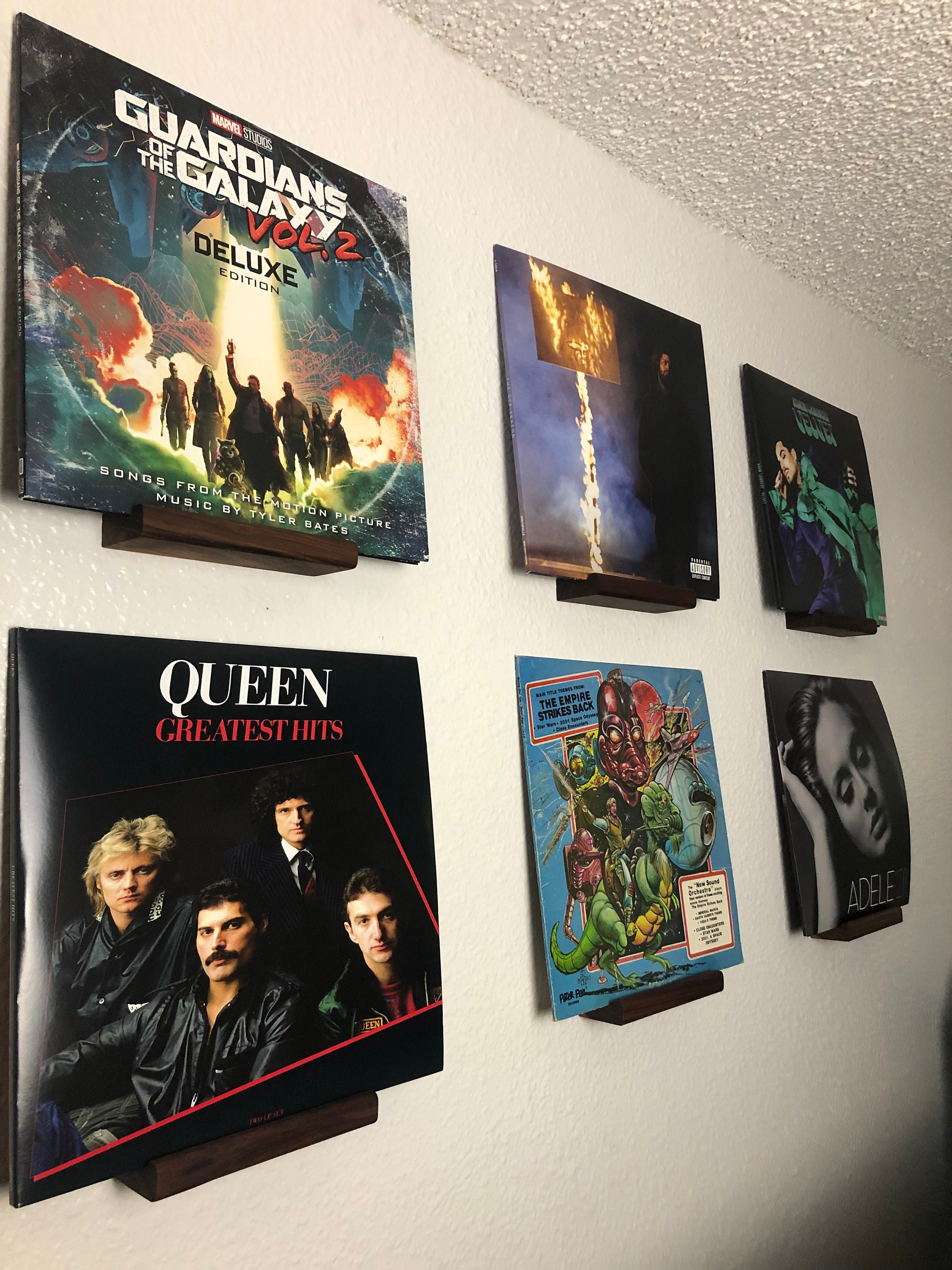 Vinyl Wall Mount, Record Display, Vinyl Display, Vinyl Display Shelf
