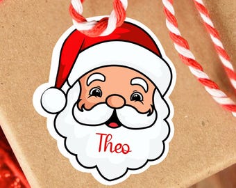 Christmas Present Stickers, Personalised Christmas Stickers, Christmas Name Tag, Christmas Gift Tag, Christmas Present Labels, Santa Sticker