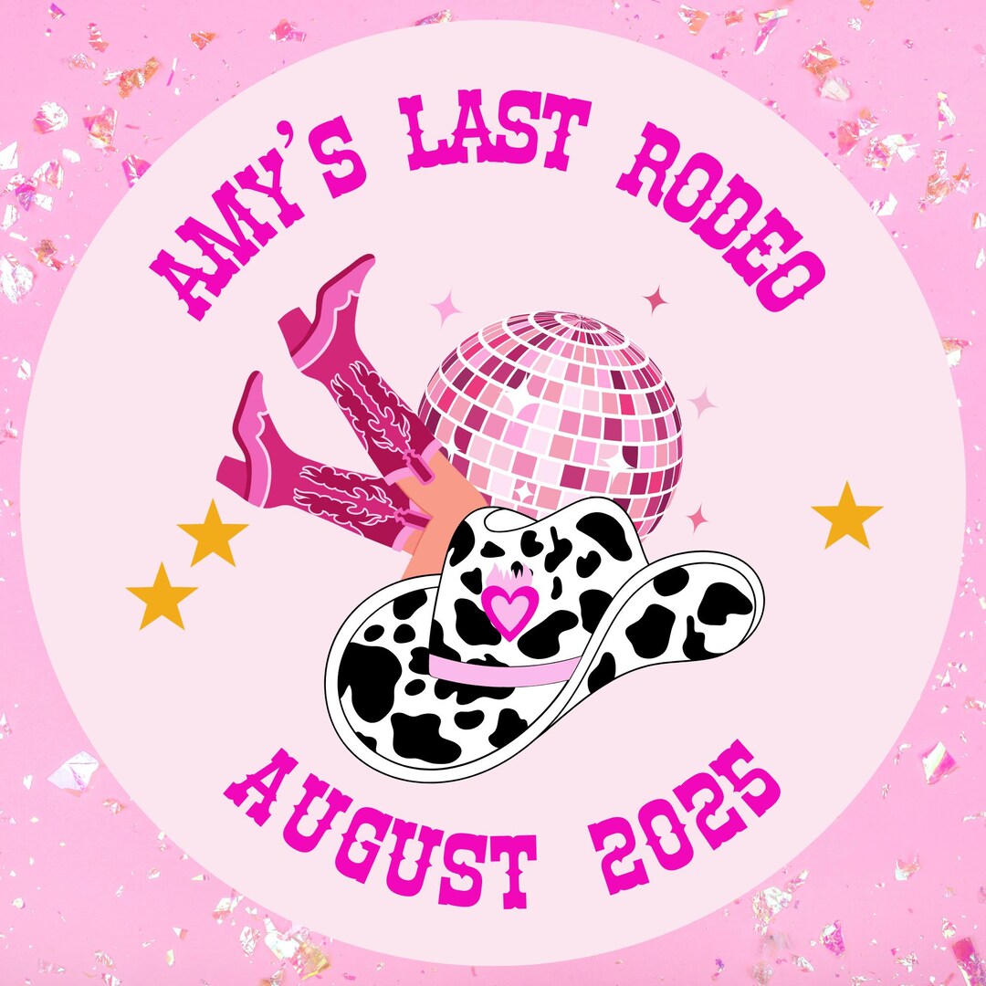 Last Rodeo Hen Party Stickers, Last Rodeo Hen Do, Hen Party Stickers ...