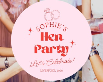 Hen Party Stickers, Hen Do Party Favour, Stickers For Hen Weekend, Party Stickers, Bridal Shower Gift Stickers