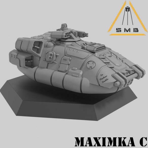 Maxim Hover Transport | Miniature Battletech alternative | Guerrier mécanique