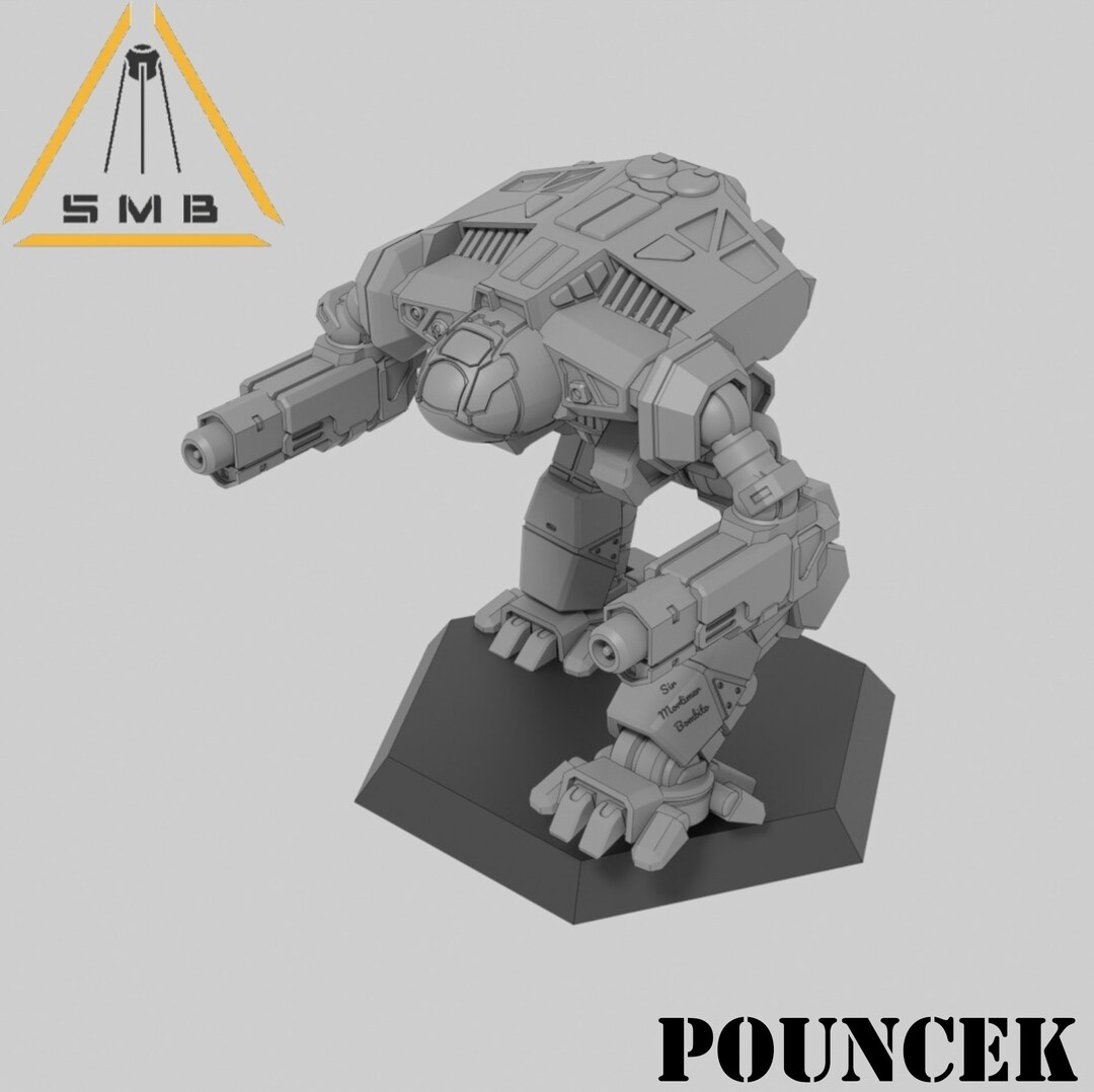 Pouncer Primary Alternate Battletech Miniature Mechwarrior Etsy
