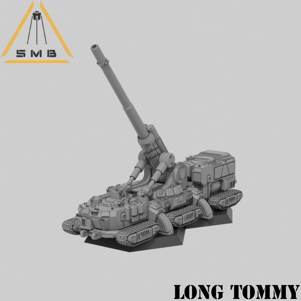 Long Tom LT-MOB-25 Artillería móvil / Miniatura alternativa de Battletech / Mechwarrior