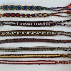 Handwoven Peruvian Friendship Bracelets – Made with Soft Alpaca Wool in Cusco
