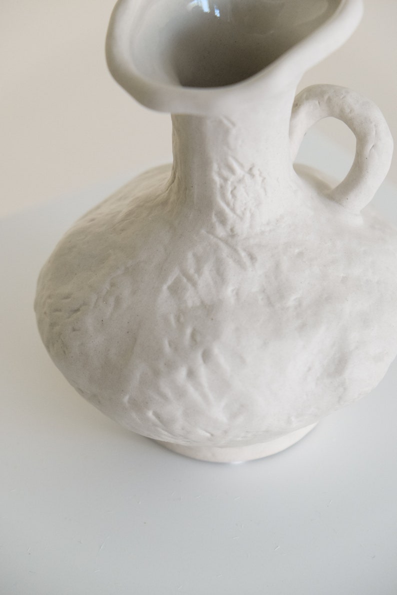 Handmade ceramic vase, wabi-sabi style vase, vintage vase image 5