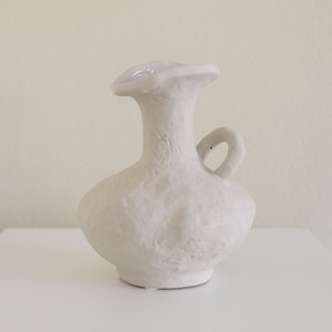 Handmade ceramic vase, wabi-sabi style vase, vintage vase image 1