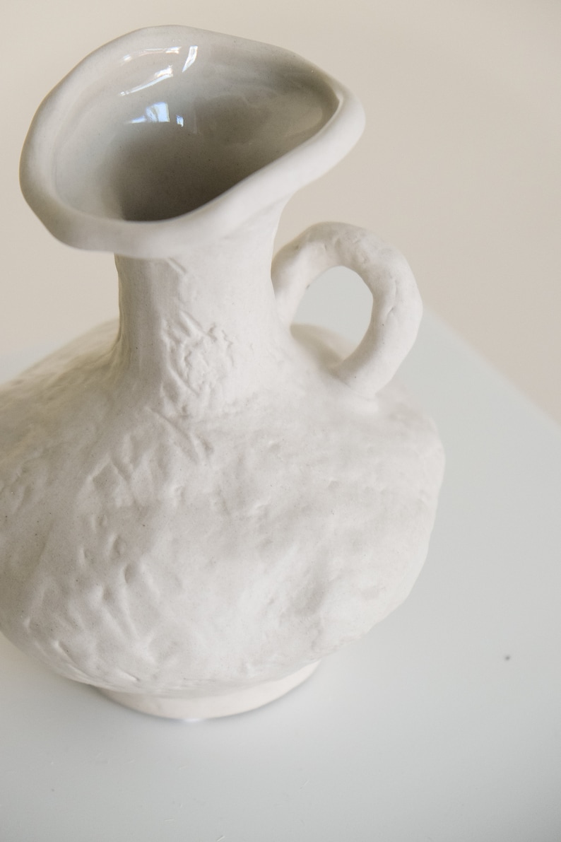 Handmade ceramic vase, wabi-sabi style vase, vintage vase image 3