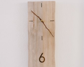 Wooden Clock, Vintage clock, Wabisabi clock, wood clock, wall decoration