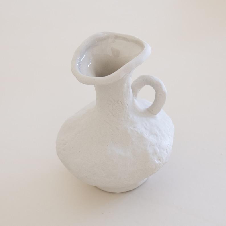 Handmade ceramic vase, wabi-sabi style vase, vintage vase image 6