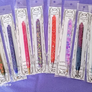 5D Diamond Art Drill Pen, Handmade, Square Shaped Pen, Choice of Tip + Tassel (Custom Made to Order)