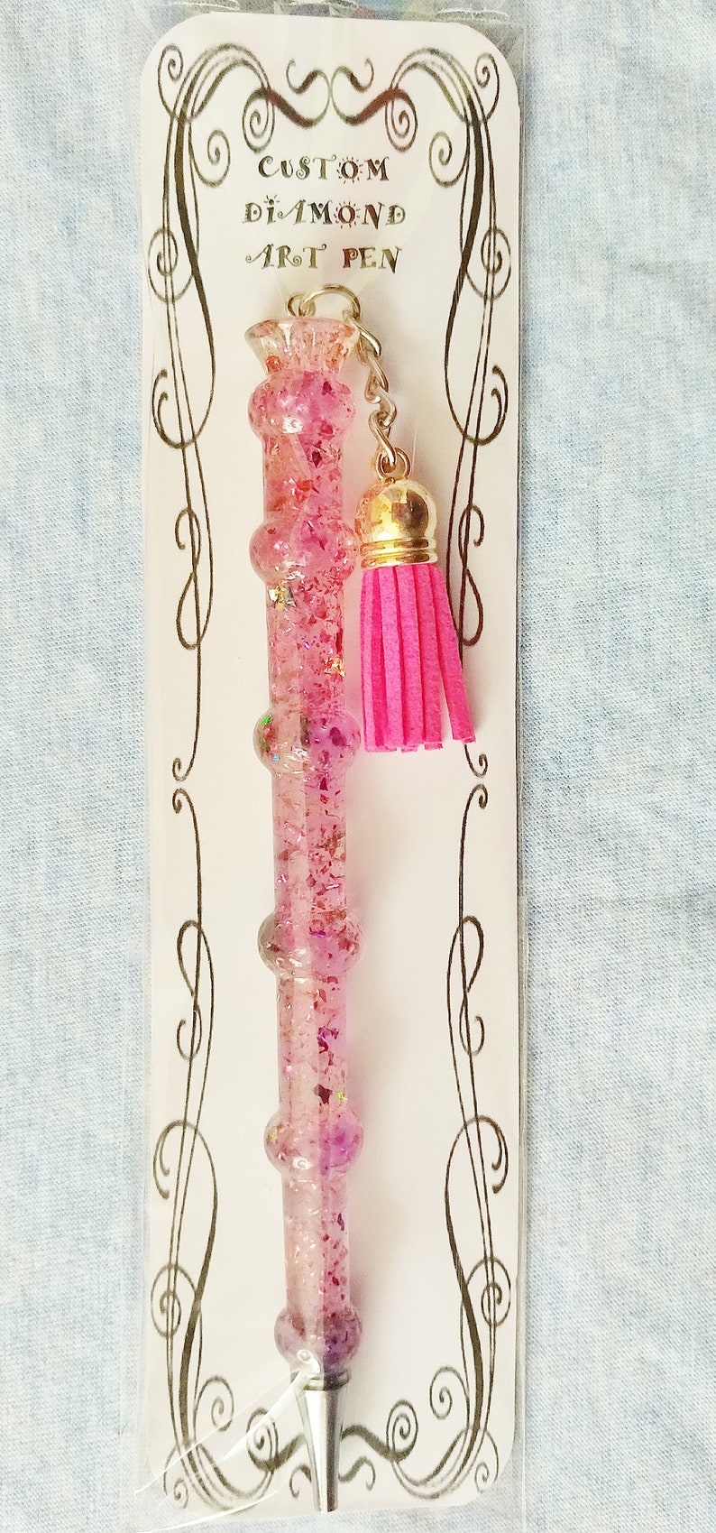 Pink + Flex, (Style No3), Alloy Tip/Nib, with Tassel