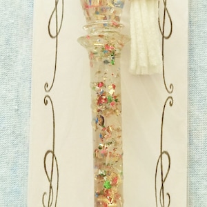 Clear with Mixed Colour Flex, (Style No8) with Alloy Nib/Tip and Tassel