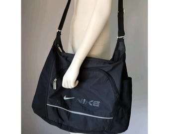 Vtg Nike Y2K Crossbody Bag Duffle Shoulder Gym Workout Travel Carry On Gorpcore