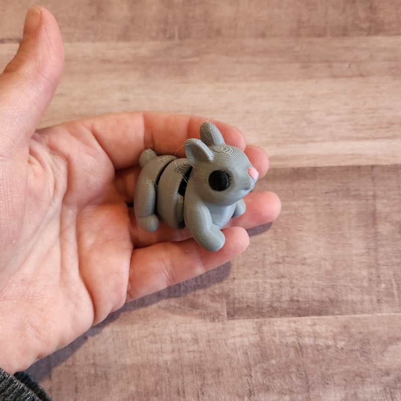 Articulated Bunny Fidget – 3D Printed Flexi Rabbit - Etsy