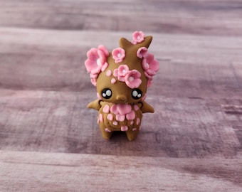 3d printed cherry blossom pixie - articulated floral pixie fidget