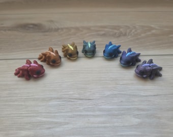 Tiny water dragon fidget - mini flexi dragon