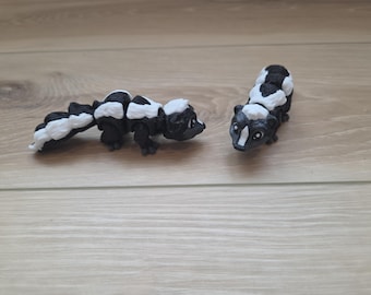 3D Printed Articulated Skunk Fidget – skunk Flexi
