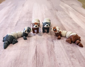 Mini ferret flexi - Articulated ferret Fidget toy