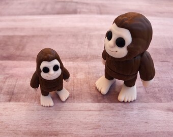 Articulated Big Foot fidget - flexi Cryptid Monster