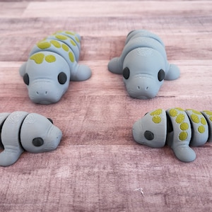 Baby Manatee - Articulated Fidget toy designed by Zou3D