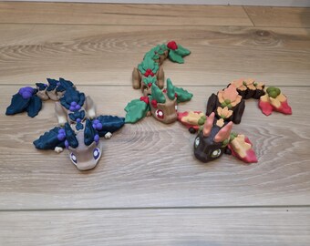 Kinomi - 3d printed holiday berry dragon
