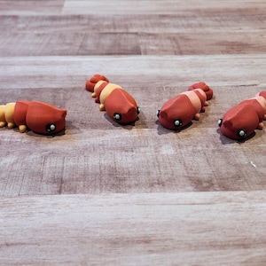 Flexi shrimp - Cute Articulated shrimp Fidget