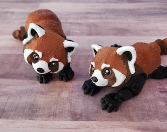 Articulated Red Panda Fidget - 8.5" Desk Decor