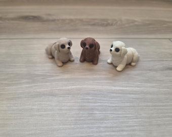 Articulated golden retriever fidget - mini flexi dog