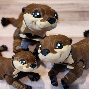 River otter gift - Articulated Flexi otter Fidget model